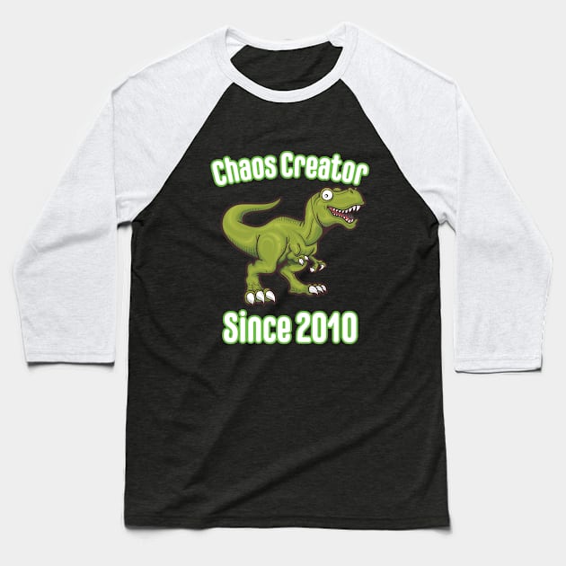 13th Birthday - Chaos Creator Since 2010 Baseball T-Shirt by Kudostees